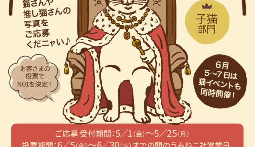 猫総選挙&猫イベント開催！